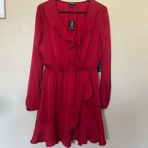 NEW! Express red long sleeve dress